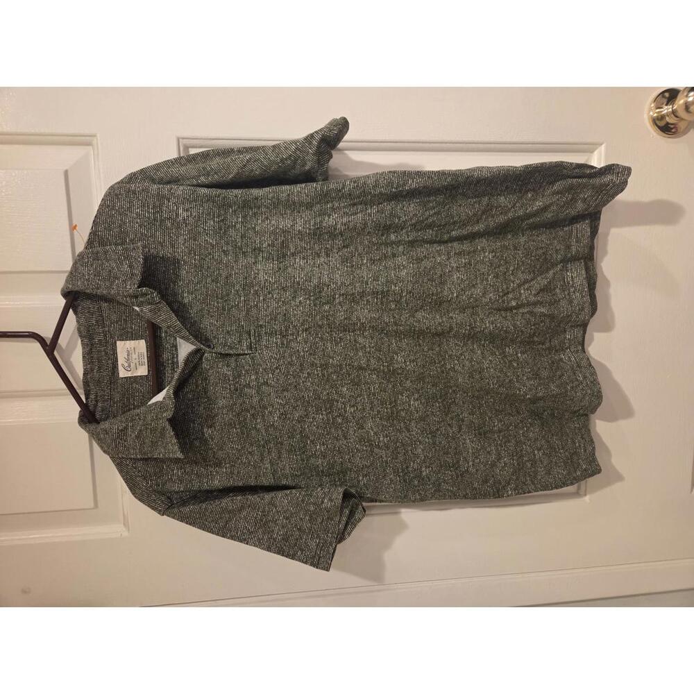 California Shirt Co. Men's Green Cotton Polo Shirt Large